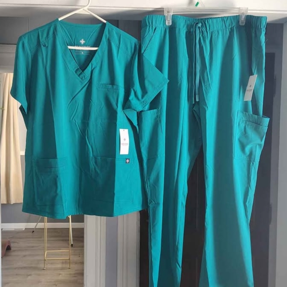 Teal Women's Scrub Set